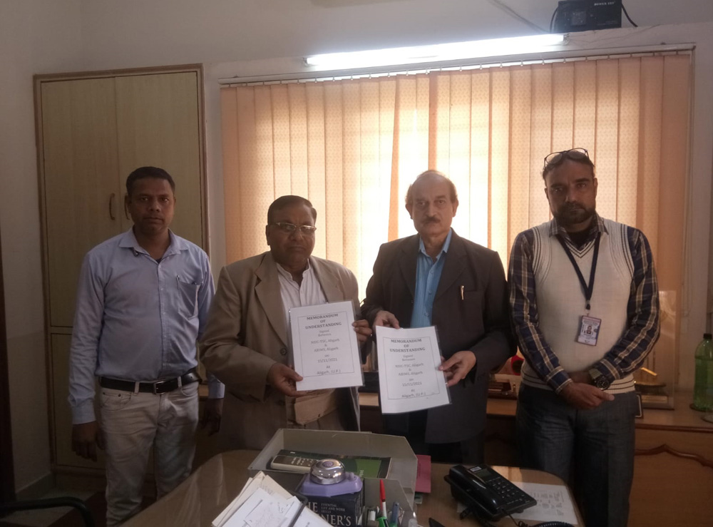 MOU Signing Between NSIC- TSC, Aligarh & ABIMS, Aligarh