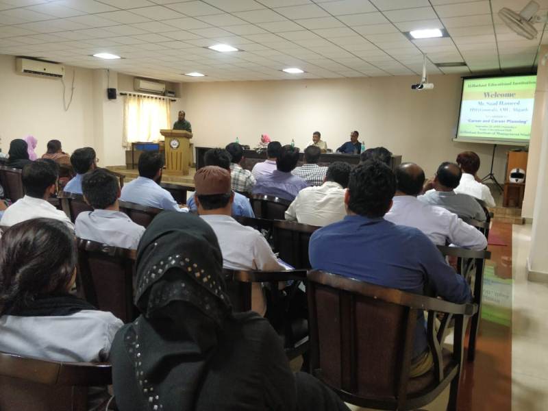 Guest Lecture was delivered by Mr. Saad Hameed, TPO (General) of Aligarh Muslim University, Aligarh 