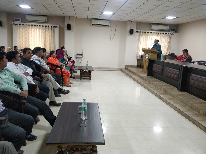 Guest Lecture on “Water Conservation & No to Plastic-Need of Hour” by Dr. Sheeba Jilani 